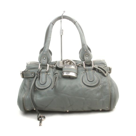 Chloe Handbags - Chloe Hand Bag Light Blue Leather